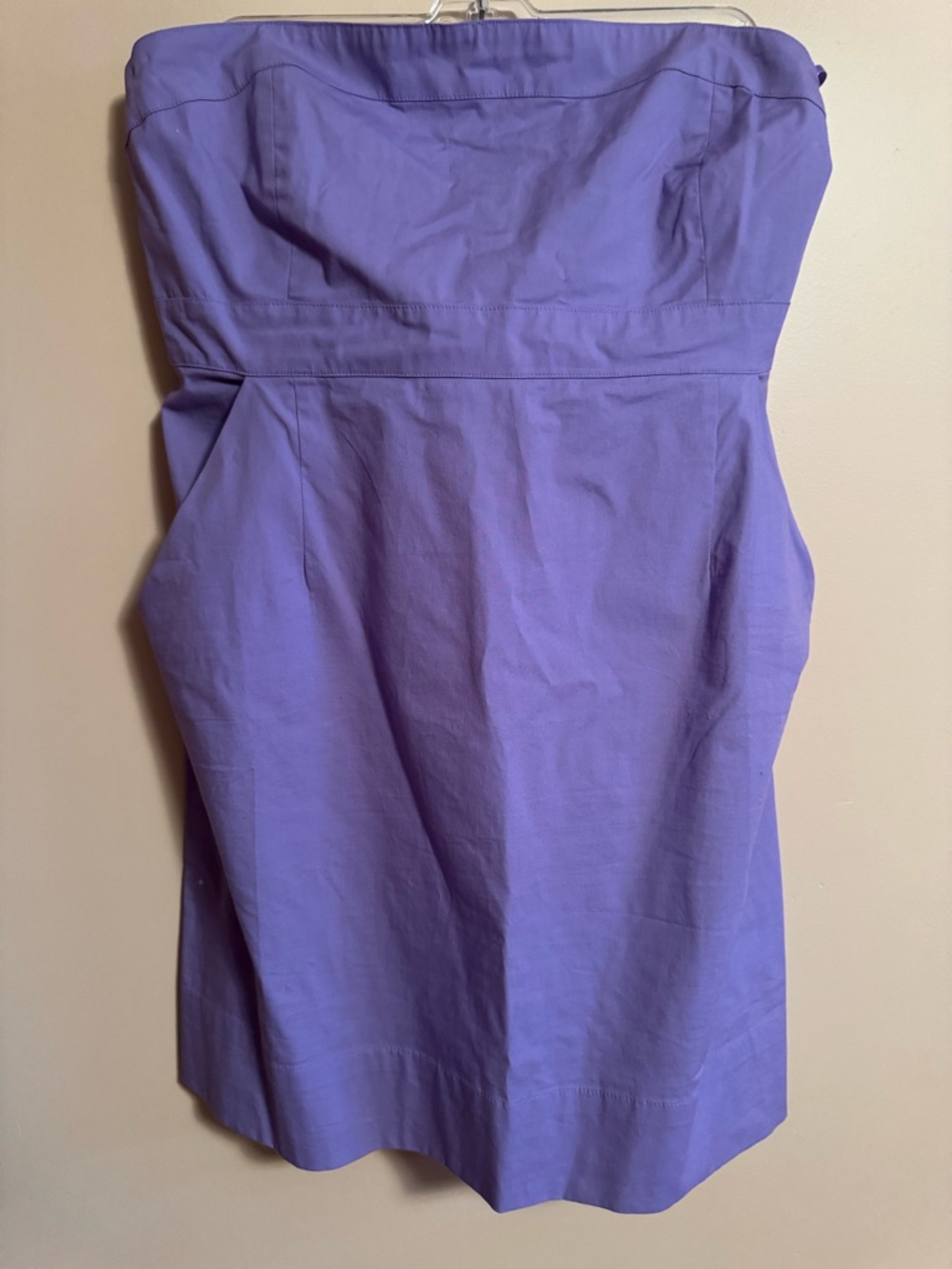 New York & Company Purple Strapless Dress
